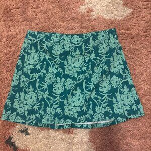 Rip Skirt Hawaii Wrap Womens Sz M Teal Green Swim Cover Tropical Beach Length 2